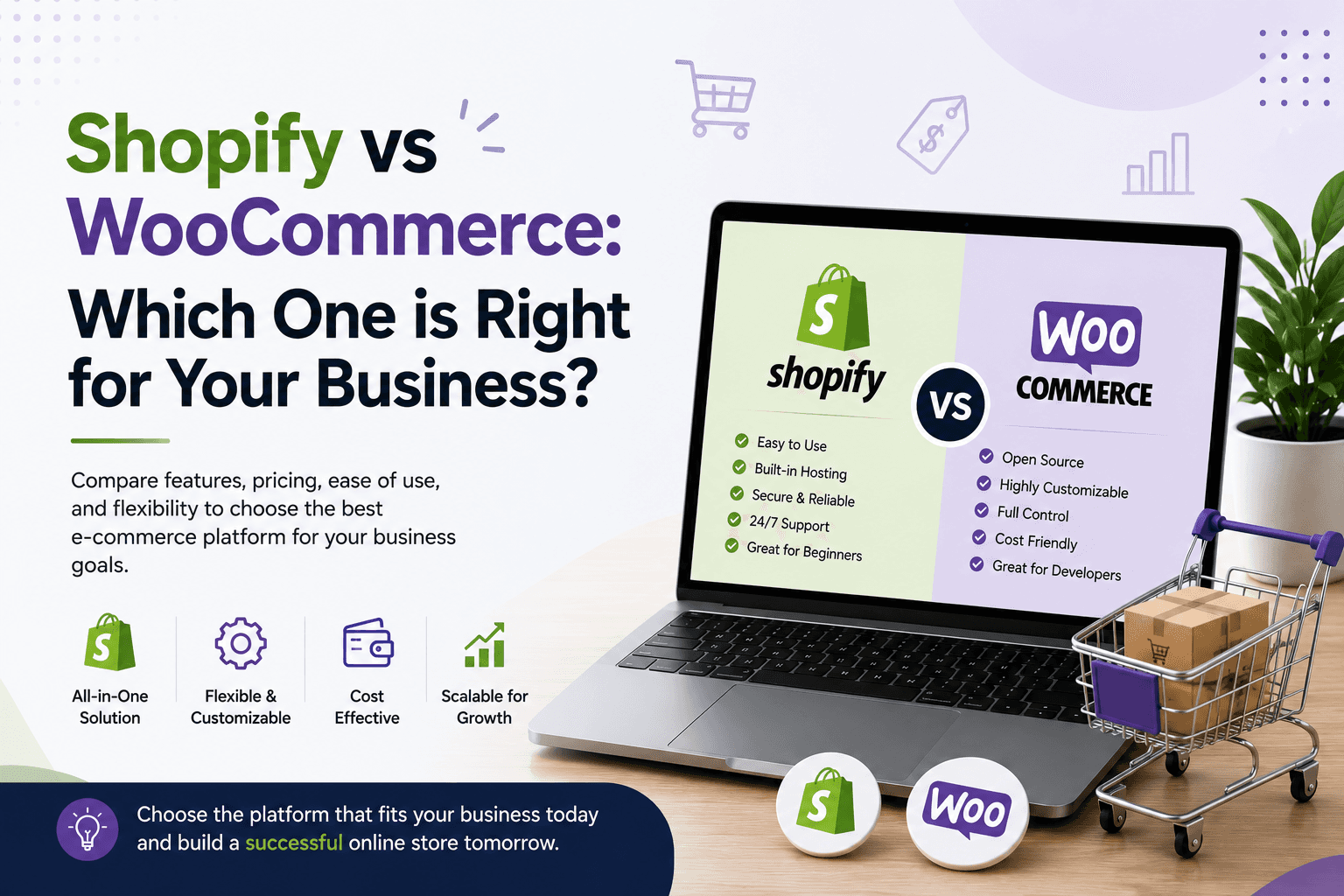 Article cover Shopify vs WooCommerce: Which One is Right for Your Business?