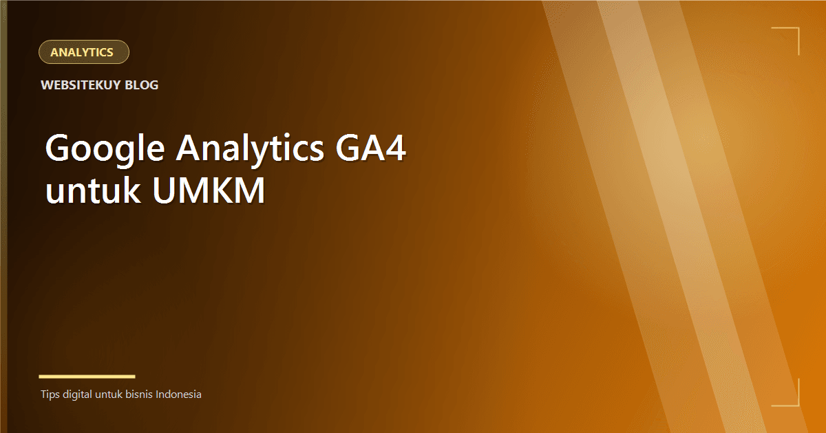 Google Analytics GA4 for SMEs: Where to Start?