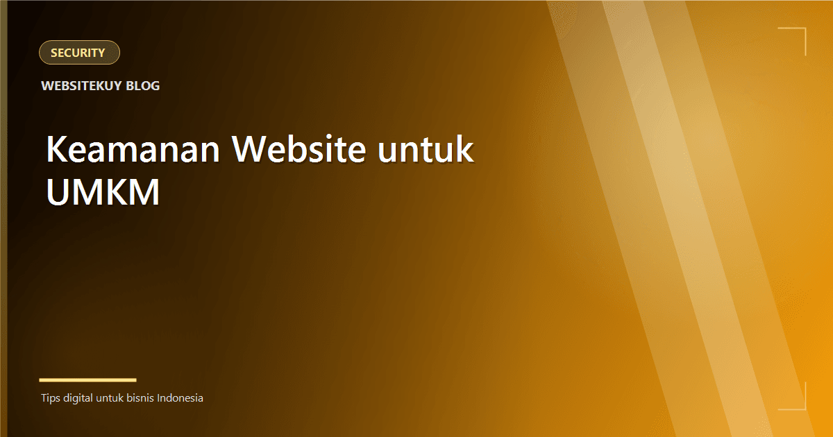 Article cover Website Security for SMEs: A Basic Checklist