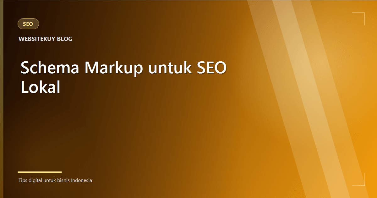 Article cover Schema Markup for Local SEO in Jabodetabek