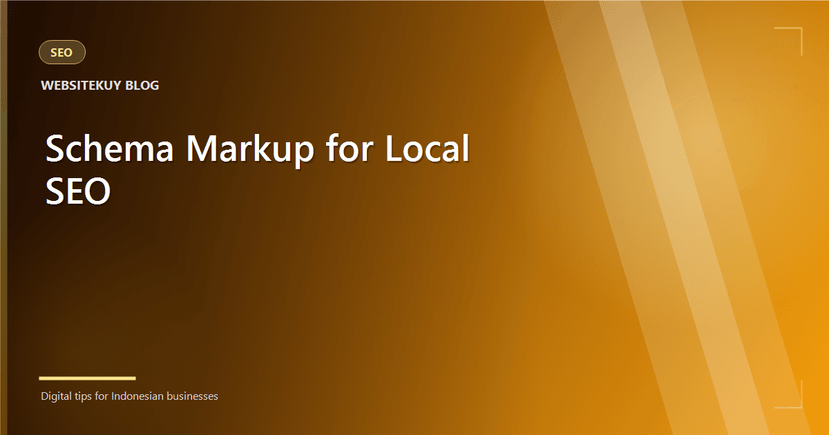 Article cover Schema Markup for Local SEO in Jabodetabek