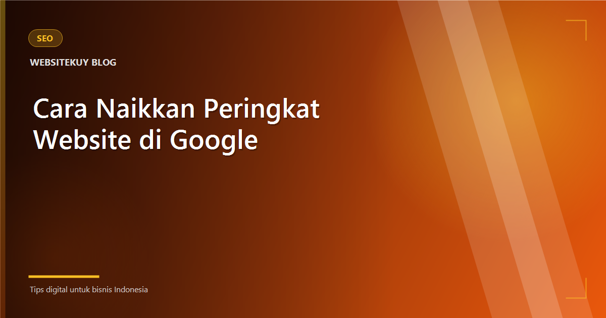Article cover Cara Naik Peringkat di Google tanpa Iklan Berbayar