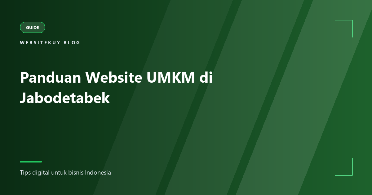 Article cover Panduan Website UMKM di Jabodetabek
